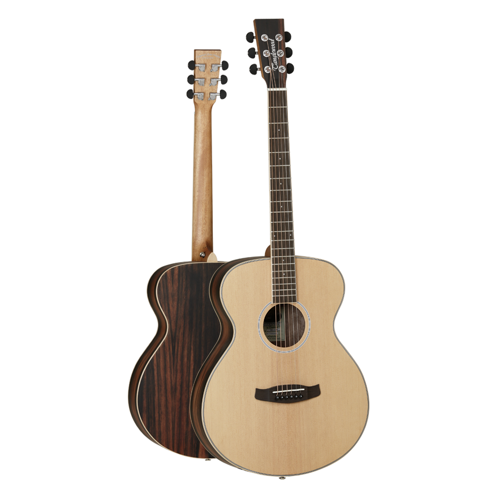 Tanglewood Discovery Exotic TW DBT F EB Acoustic Guitar, Folk, Natural Open Pore Satin Finish, Ebony Back