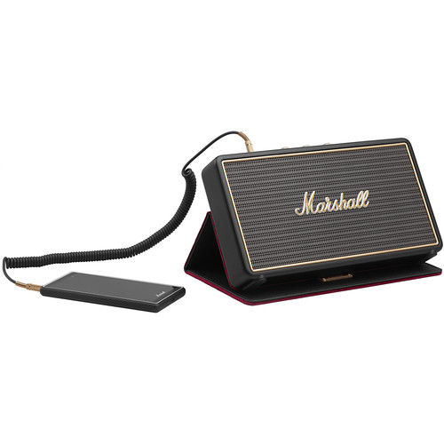 Marshall Stockwell Portable Bluetooth Speaker with Case (Black) - Open Box