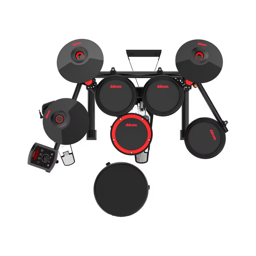 ddrum E-Flex BT8 8-piece Electronic Drum Kit with Mesh Heads and Bluetooth