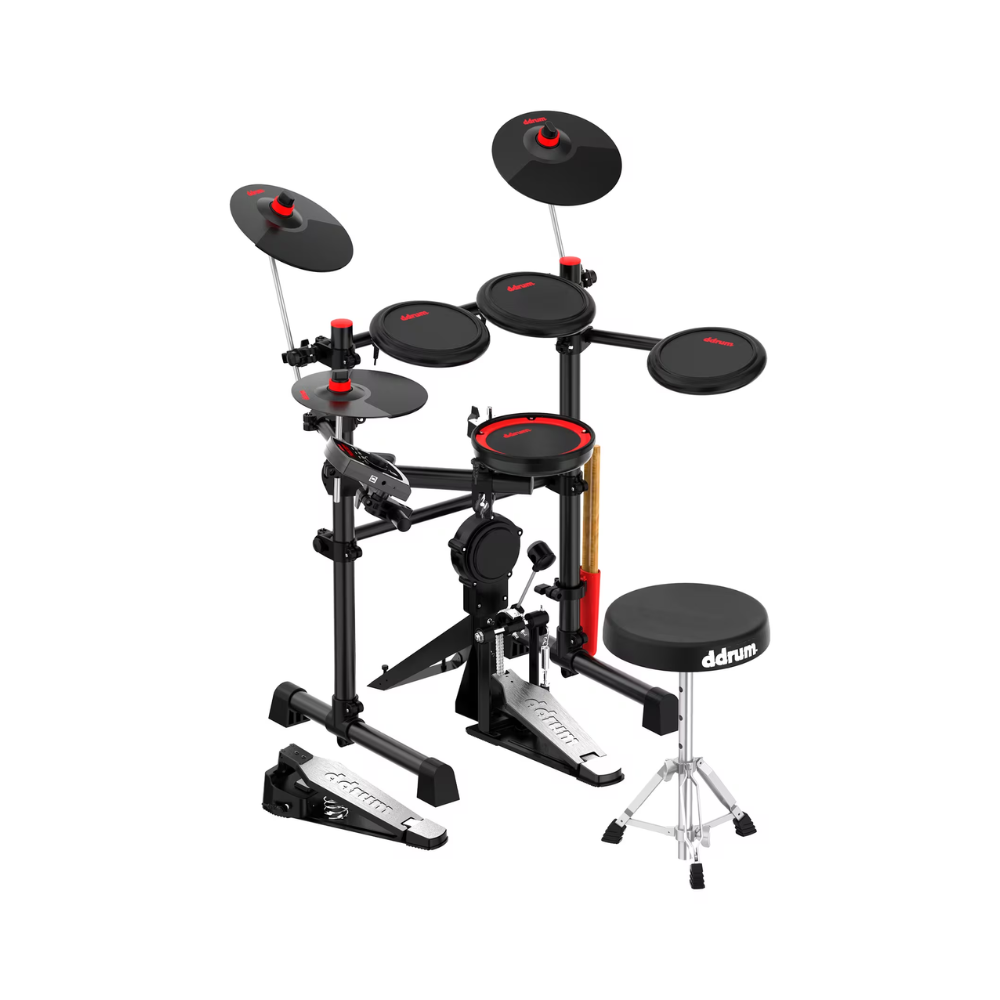 ddrum E-Flex BT8 8-piece Electronic Drum Kit with Mesh Heads and Bluetooth