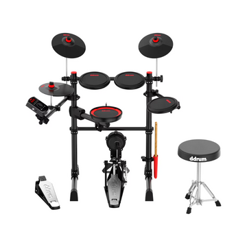 ddrum E-Flex BT8 8-piece Electronic Drum Kit with Mesh Heads and Bluetooth