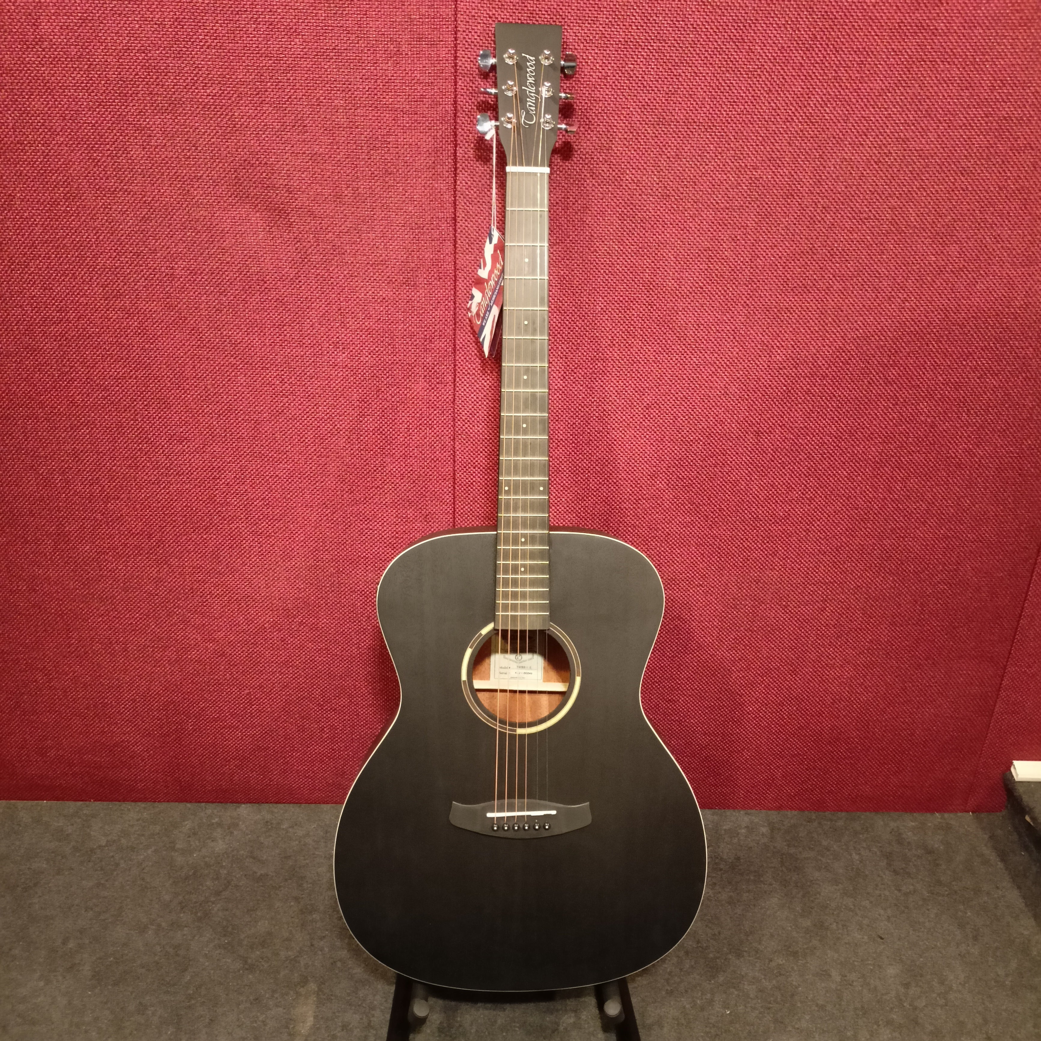 Tanglewood TWBB OE Blackbird Orchestra Semi Acoustic Guitar, Smokestack Black Satin - B Stock