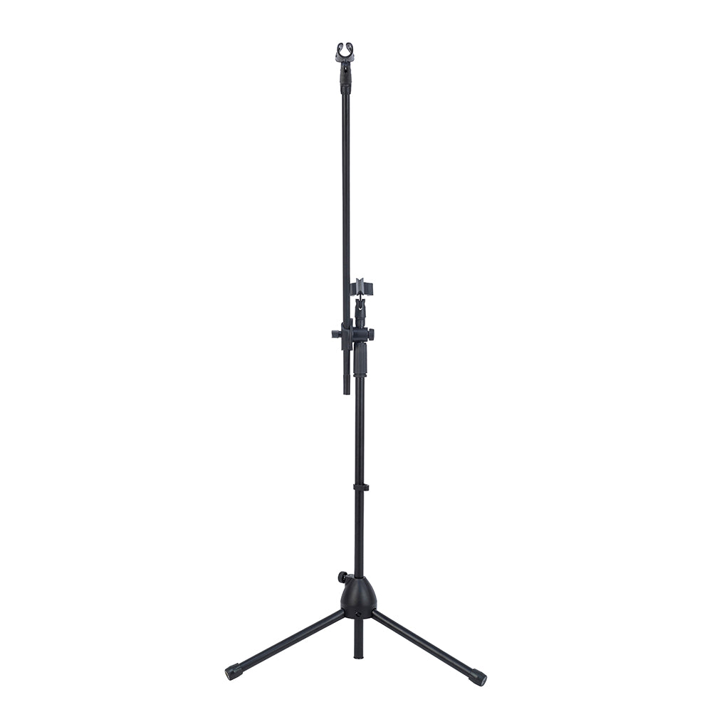 HEBIKUO M-200 DUAL ADJUSTABLE MICROPHONE STAND WITH TWIN HOLDERS - ACOUSTIC DRUM KITS HARDWARE