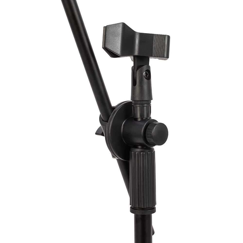 HEBIKUO M-200 DUAL ADJUSTABLE MICROPHONE STAND WITH TWIN HOLDERS - ACOUSTIC DRUM KITS HARDWARE