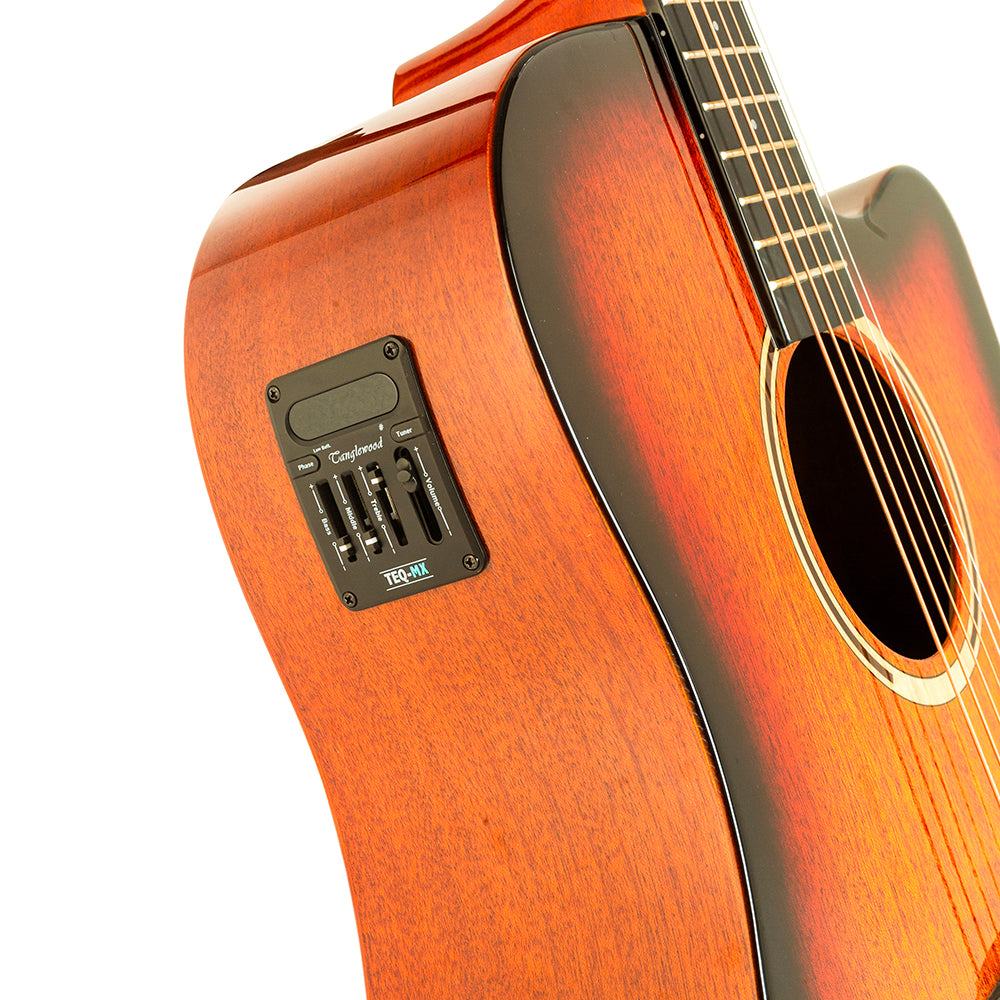 TANGLEWOOD DBT DCE SBG – DREADNOUGHT CUTAWAY SEMI ACOUSTIC GUITAR