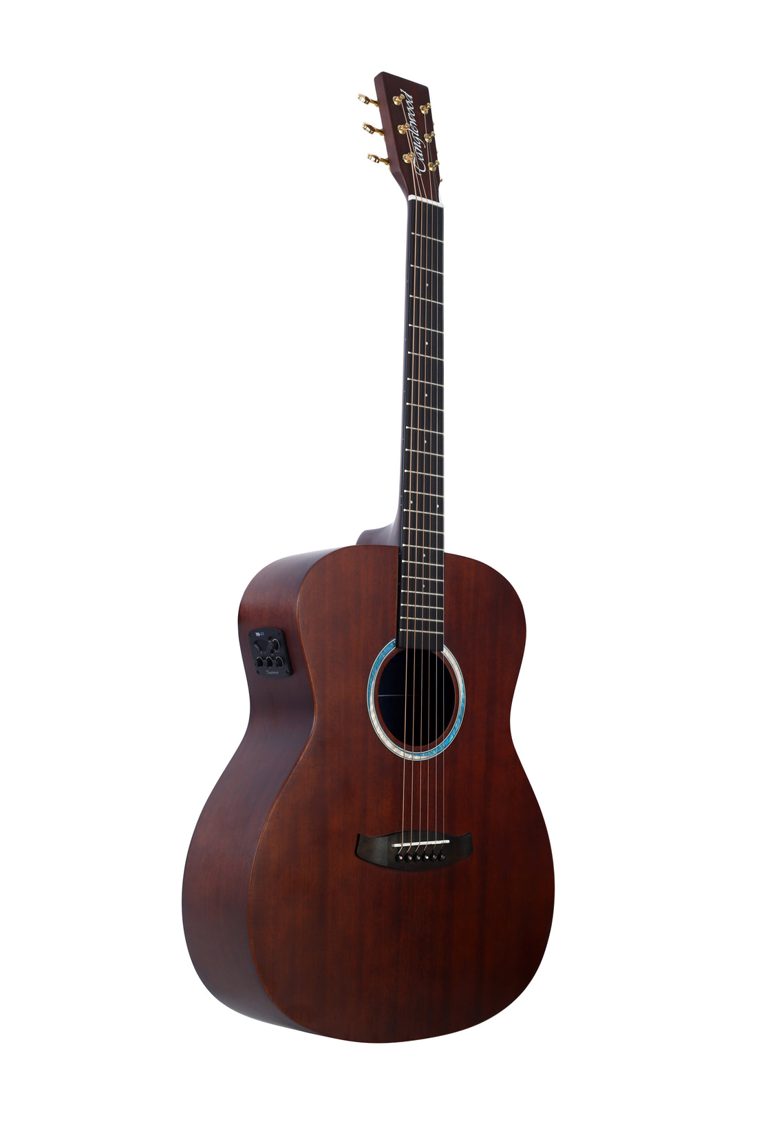 Tanglewood TE3EBL Elemental Orchestra Semi Acoustic Guitar, Solid Top, Back & Sides - Mahogany with bag.
