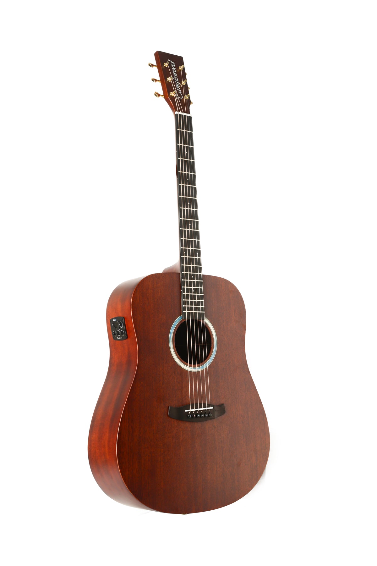 Tanglewood TE5EBL Elemental Dreadnaught Semi Acoustic Guitar, Solid Top,Back & Sides - Mahoagny with bag.