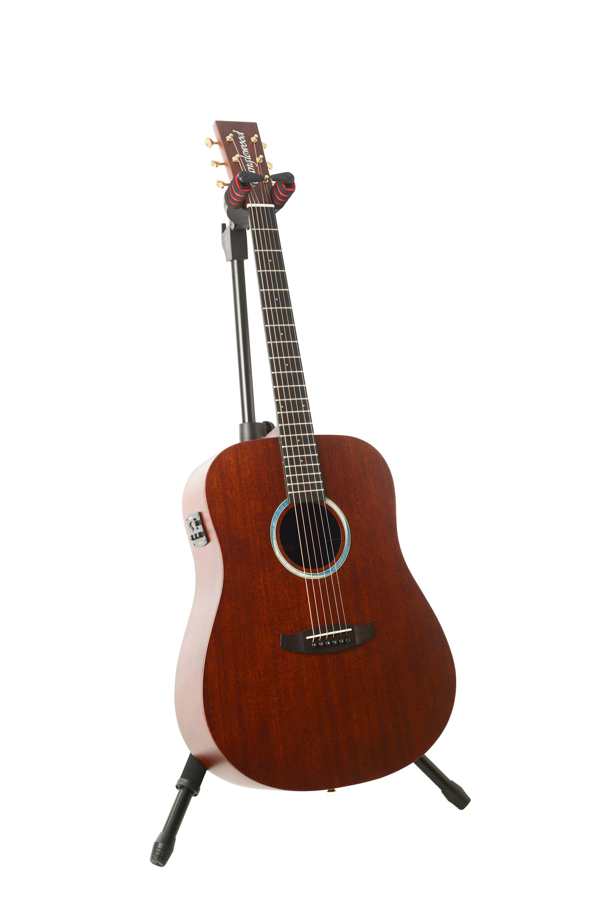 Tanglewood TE5EBL Elemental Dreadnaught Semi Acoustic Guitar, Solid Top,Back & Sides - Mahoagny with bag.