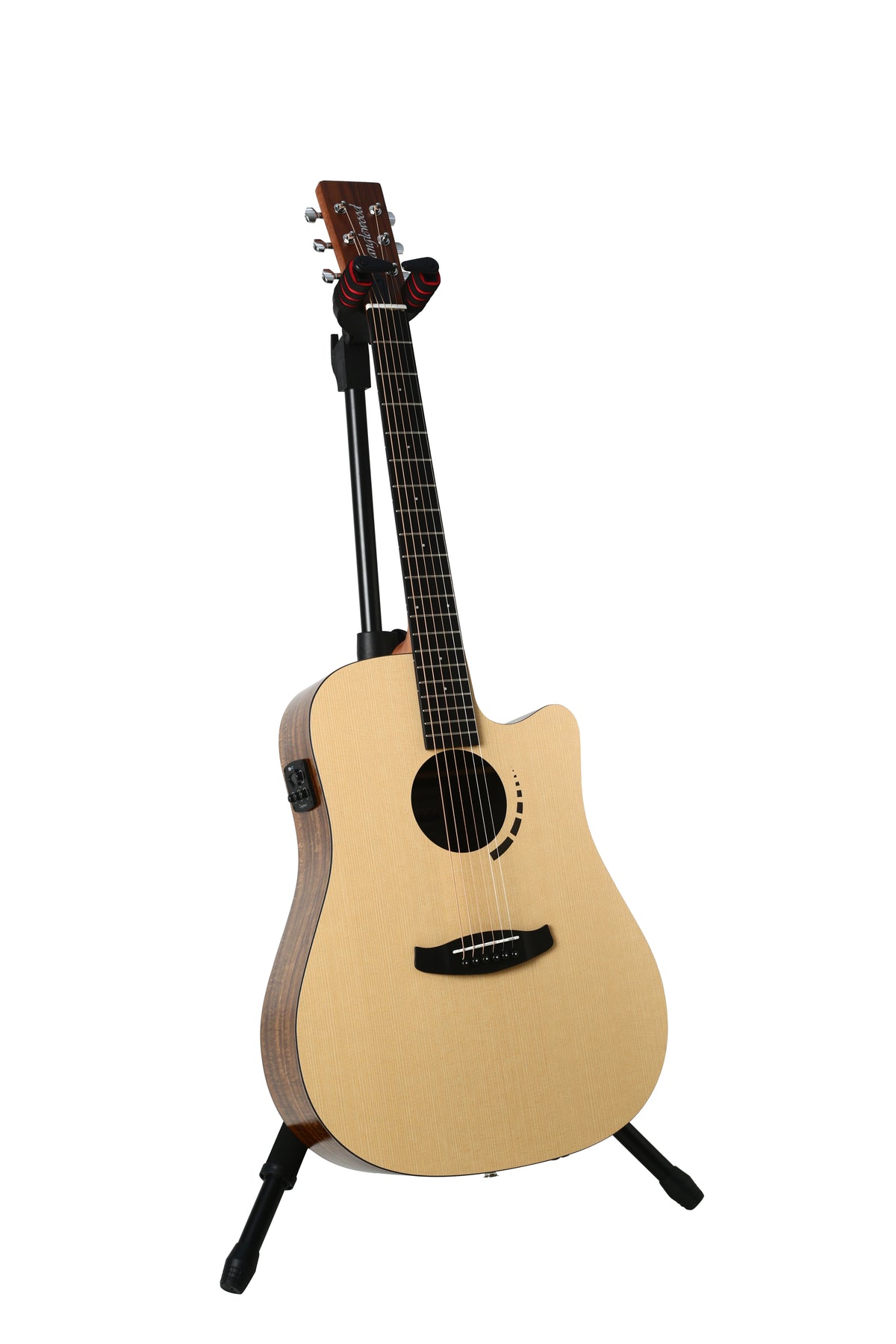 Tanglewood TM5CE Metropolitan HPL Spruce Dreadnaught Cutaway Semi Acoustic Guitar With bag.