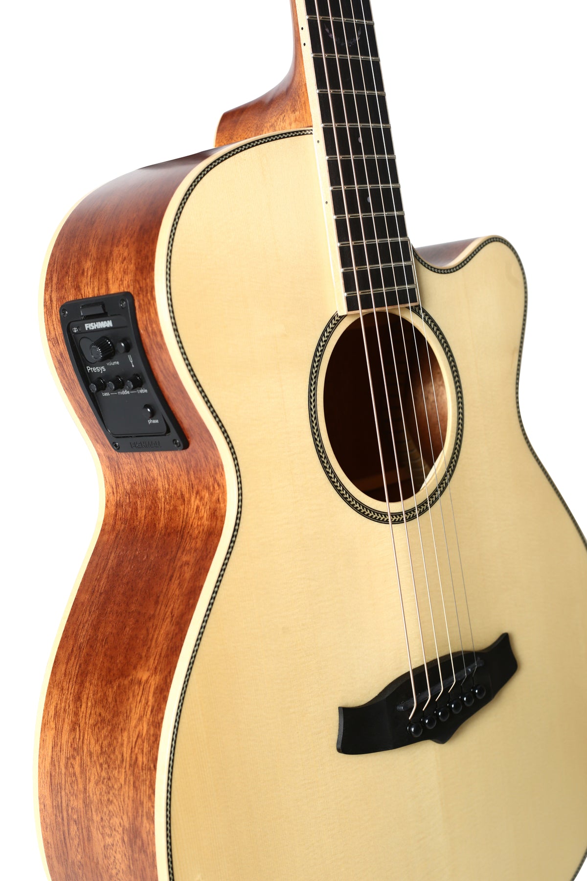 Tanglewood TP4CE Premier Super Folk Cutaway Semi Acoustic,Top - Solid Englemann Spruce, Back & side - Solid Mahogany With Bag & Guitar Humidifier.