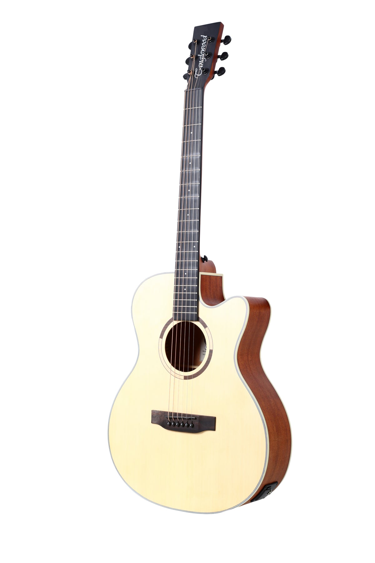 Tanglewood TS4CE Strada Super folk Cutaway Semi Acoustic Guitar With bag & Plectrums.