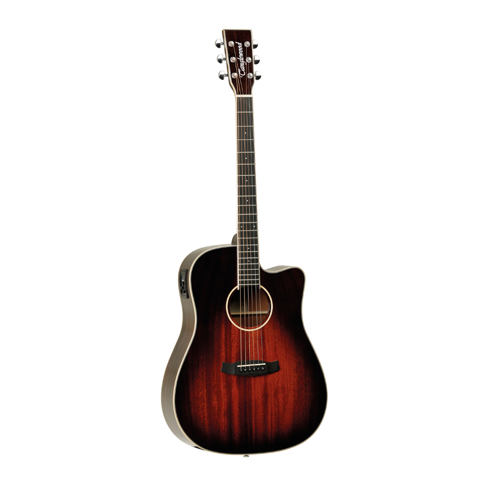 Tanglewood TW5CE-AVB Solid Top Electro-Acoustic Guitar, Premium Plus Pickup, Autumn Vintage Burst Gloss