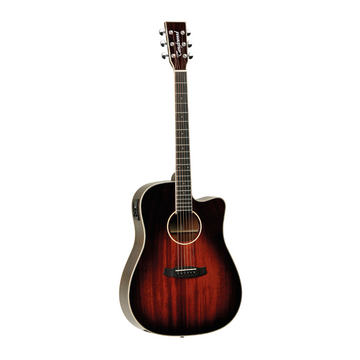 Tanglewood TW5CE-AVB Solid Top Electro-Acoustic Guitar, Premium Plus Pickup, Autumn Vintage Burst Gloss