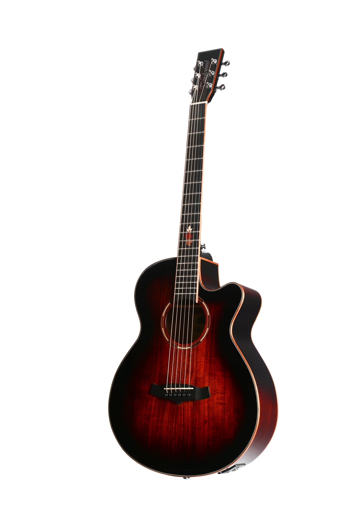 Tanglewood TWX4CEK Winterleaf Exotic Super Folk Cutaway Semi Acoustic,Top - Solid Mahogany, Koa Veneer,Back & Sides - Koa,Fishman Eq, With bag.