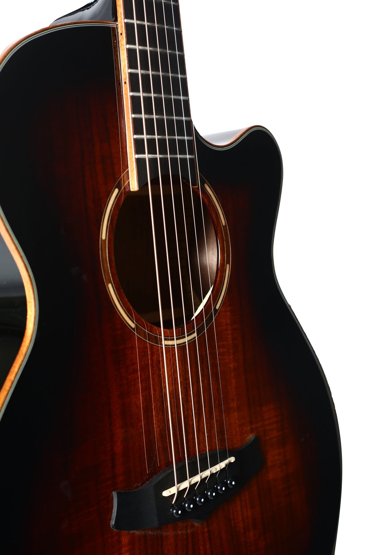 Tanglewood TWX4CEK Winterleaf Exotic Super Folk Cutaway Semi Acoustic,Top - Solid Mahogany, Koa Veneer,Back & Sides - Koa,Fishman Eq, With bag.