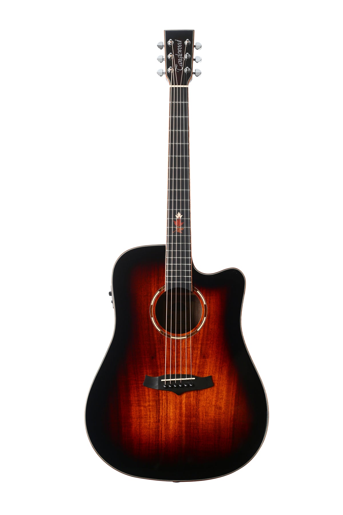 Tanglewood TWX5CEK Winterleaf Exotic Dreadnought Cutaway Semi Acoustic,Top - Solid Mahogany, Koa Veneer,Back & Sides - Koa,Fishman Eq with Bag.