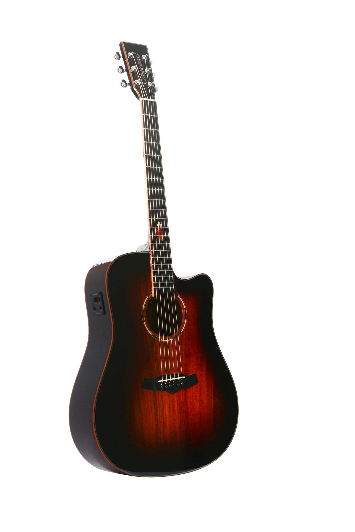 Tanglewood TWX5CEK Winterleaf Exotic Dreadnought Cutaway Semi Acoustic,Top - Solid Mahogany, Koa Veneer,Back & Sides - Koa,Fishman Eq with Bag.
