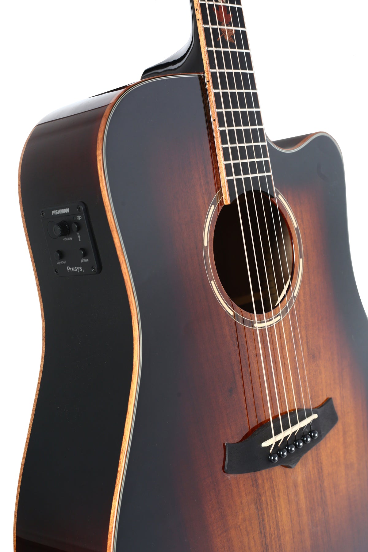Tanglewood TWX5CEK Winterleaf Exotic Dreadnought Cutaway Semi Acoustic,Top - Solid Mahogany, Koa Veneer,Back & Sides - Koa,Fishman Eq with Bag.