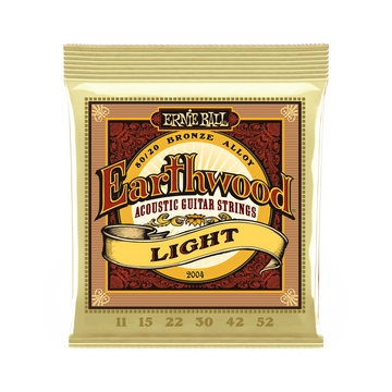 Ernie Ball 2004 Earthwood 80/20 Light Bronze Acoustic Guitar Strings - .011-.052