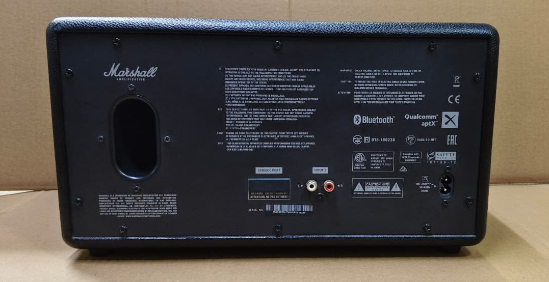 Marshall Stanmore Classic Bluetooth Speaker, Black - Open Box