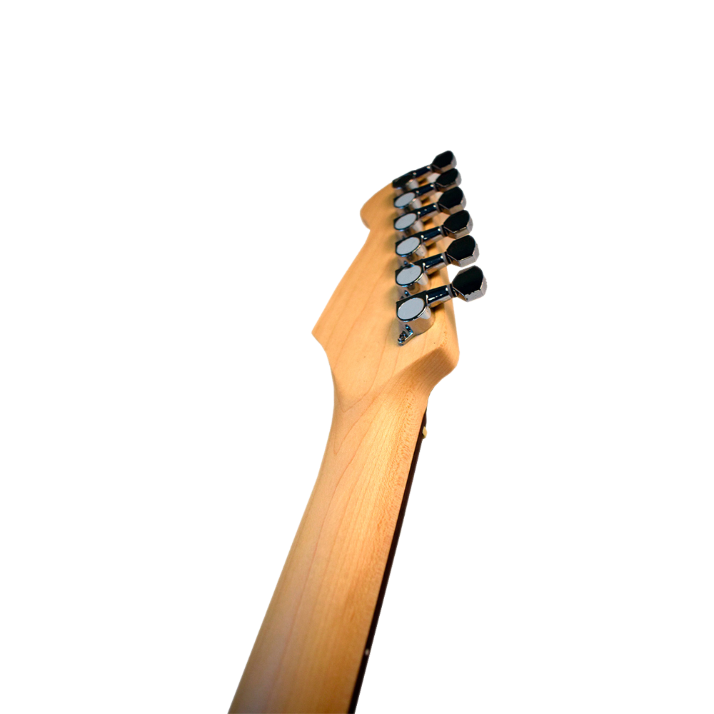 Newen Stratocaster Style Electric Guitar, White oak Wood 