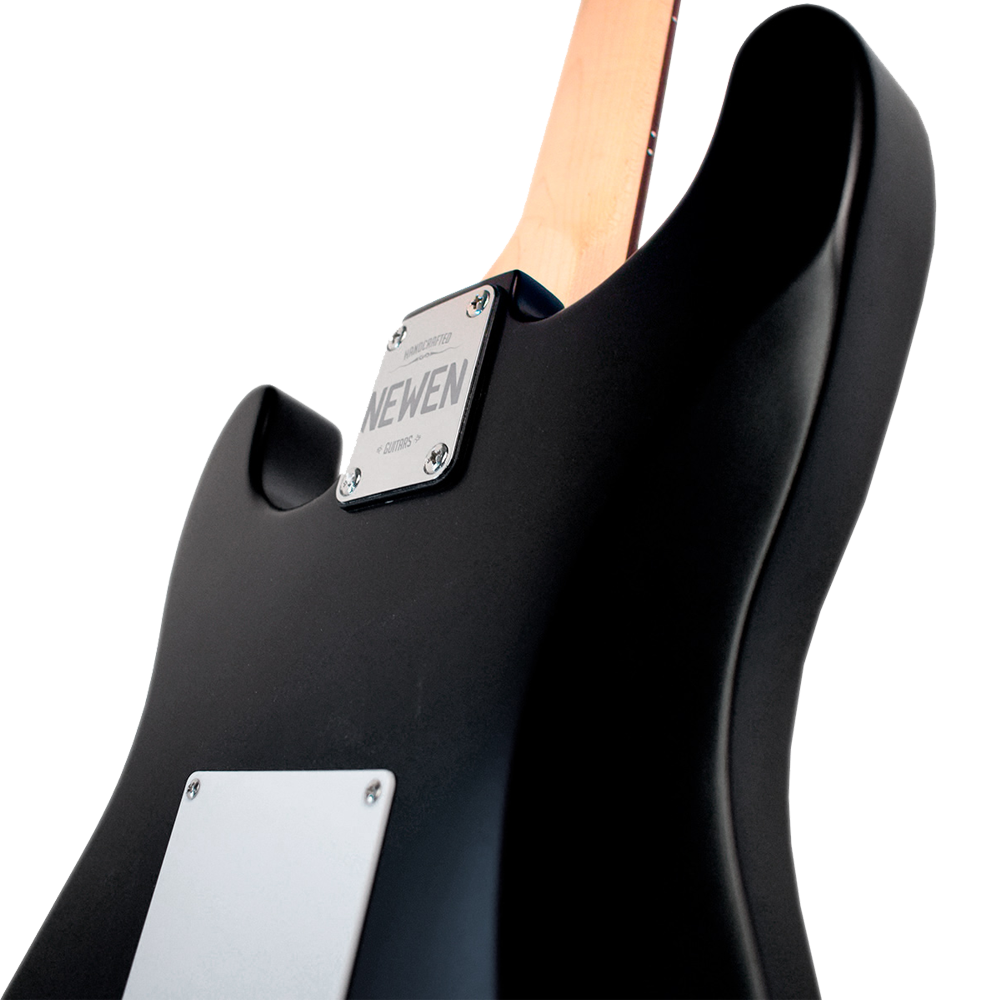 Newen Stratocaster Style Electric Guitar, White oak Wood 