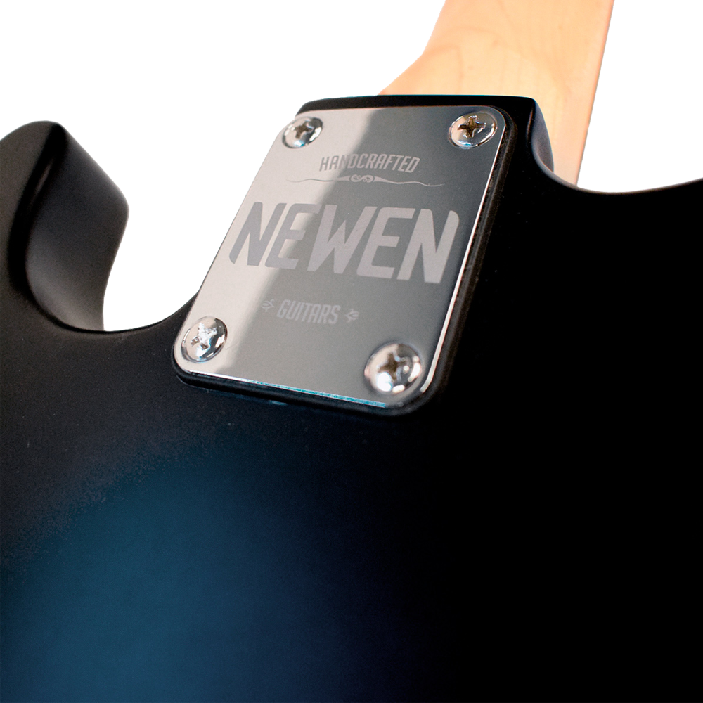 Newen Stratocaster Style Electric Guitar, White oak Wood 