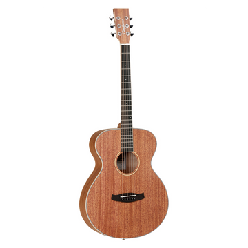 Tanglewood Union Series TWU F Solid Top Mahogany Folk Acoustic Guitar, Natural Satin