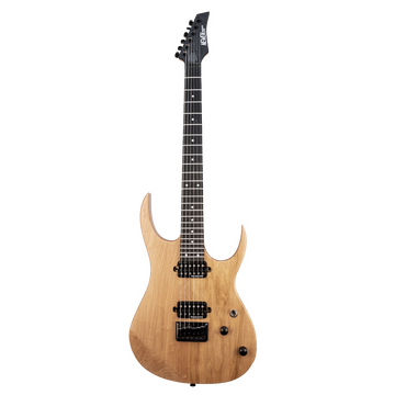 Newen Rock Series Double Cutaway 6 String Electric Guitar, Solid White Oak Wood, Natural