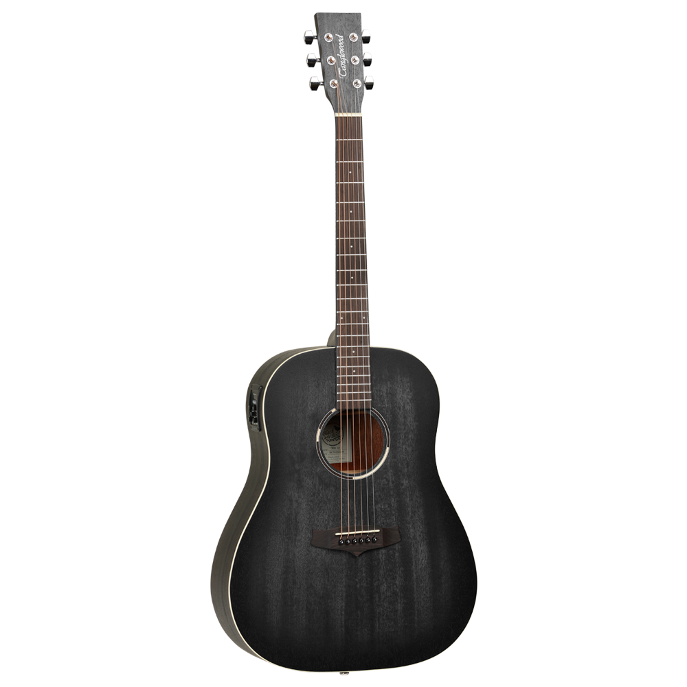 Tanglewood TWBB SDE 6-Strings Blackbird Slope Shoulder Dreadnaught Electro Acoustic Guitar, Free Padded Bag