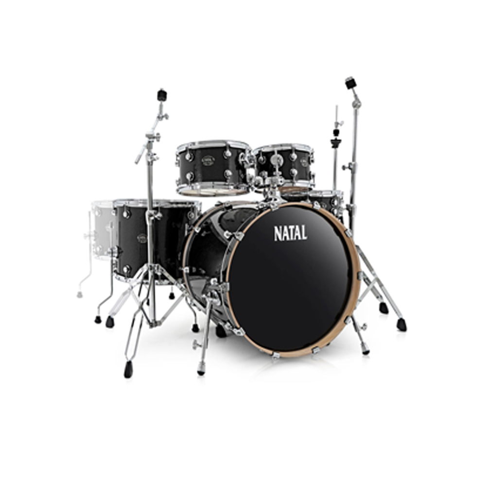 Natal KAR-F20-BLS Arcadia Series Fusion 20 5-Piece Acoustic Drum Kit with Hardware & Stands