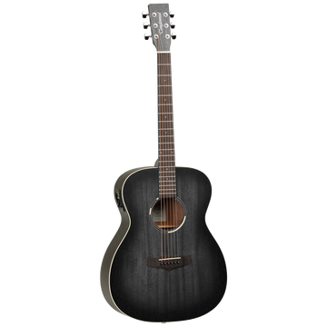 Tanglewood TWBB OE Blackbird Orchestra Semi Acoustic Guitar, Smokestack Black Satin