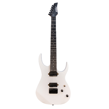 Newen Rock Series Double Cutaway 6 String Electric Guitar, Solid White Oak Wood, White