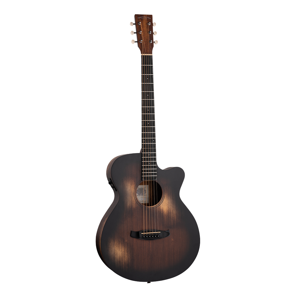 Tanglewood TW OT 2E Auld Trinity Solid Spruce Top, Electro-Acoustic Guitar with Fishman Presys I Pickup, Natural Distressed Satin, Free Padded Bag