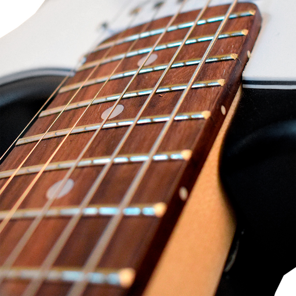 Newen Stratocaster Style Electric Guitar, White oak Wood 