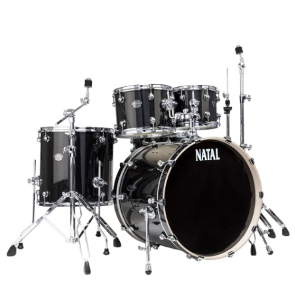 Natal KAR-UF22-BK Arcadia Series US Fusion 5-Piece Shell Pack Acoustic Drum Kit with Hardware & Stands