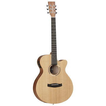 Tanglewood Roadster II TR4CE Electro Acoustic Guitar, Super Folk Cutaway, Natural Satin Finish
