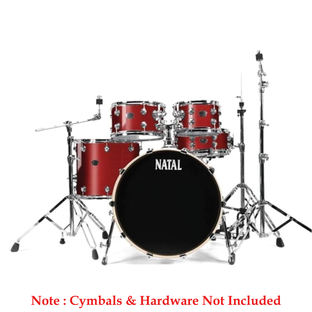 Natal KARB-UF22 RDS Arcadia Birch 5-Piece Shell Pack Acoustic Drum Kit Without Hardware & Cymbals