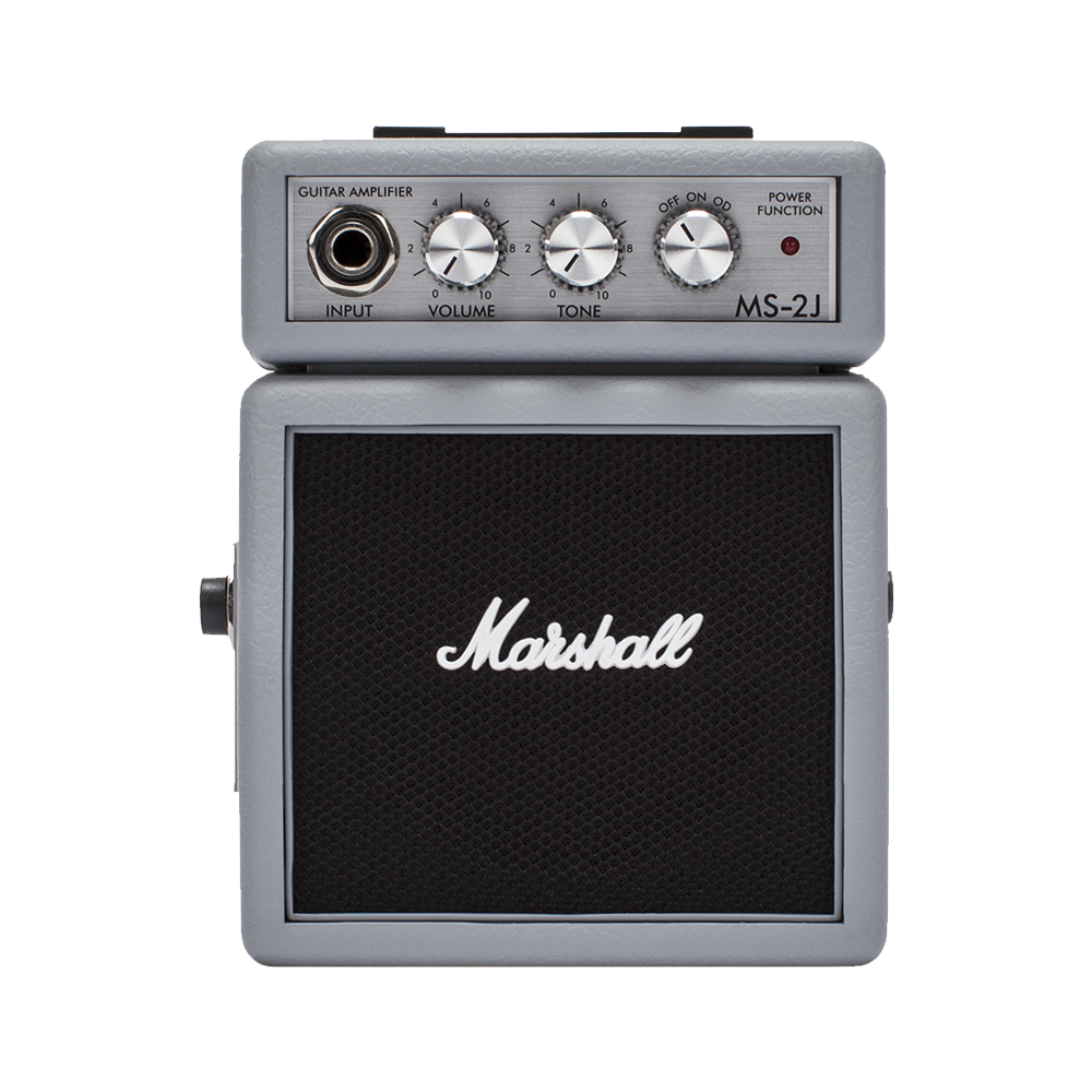 Marshall MS-2J Micro Guitar Amplifier, Silver jubilee