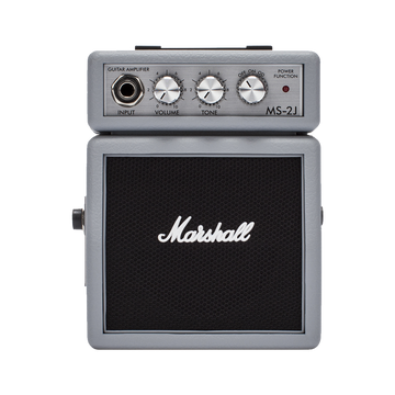 Marshall MS-2J Micro Guitar Amplifier, Silver jubilee