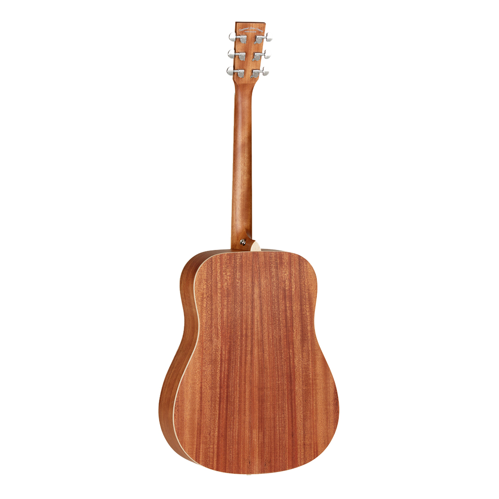 Tanglewood Union Series TWU D Solid Top Mahogany Dreadnought Acoustic Guitar, Natural Satin