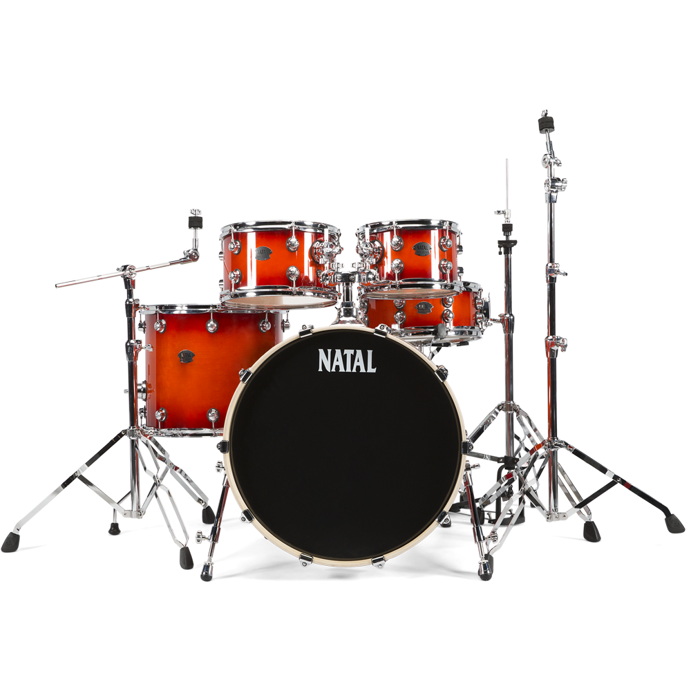Natal KAR-UF22-SNB Arcadia Series US Fusion 5-Piece Shell Pack Acoustic Drum Kit with Hardware & Stands