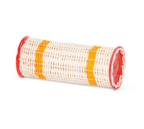 Natal GZ-L Ganza Shaker ,Yellow Band Red Ends, Large
