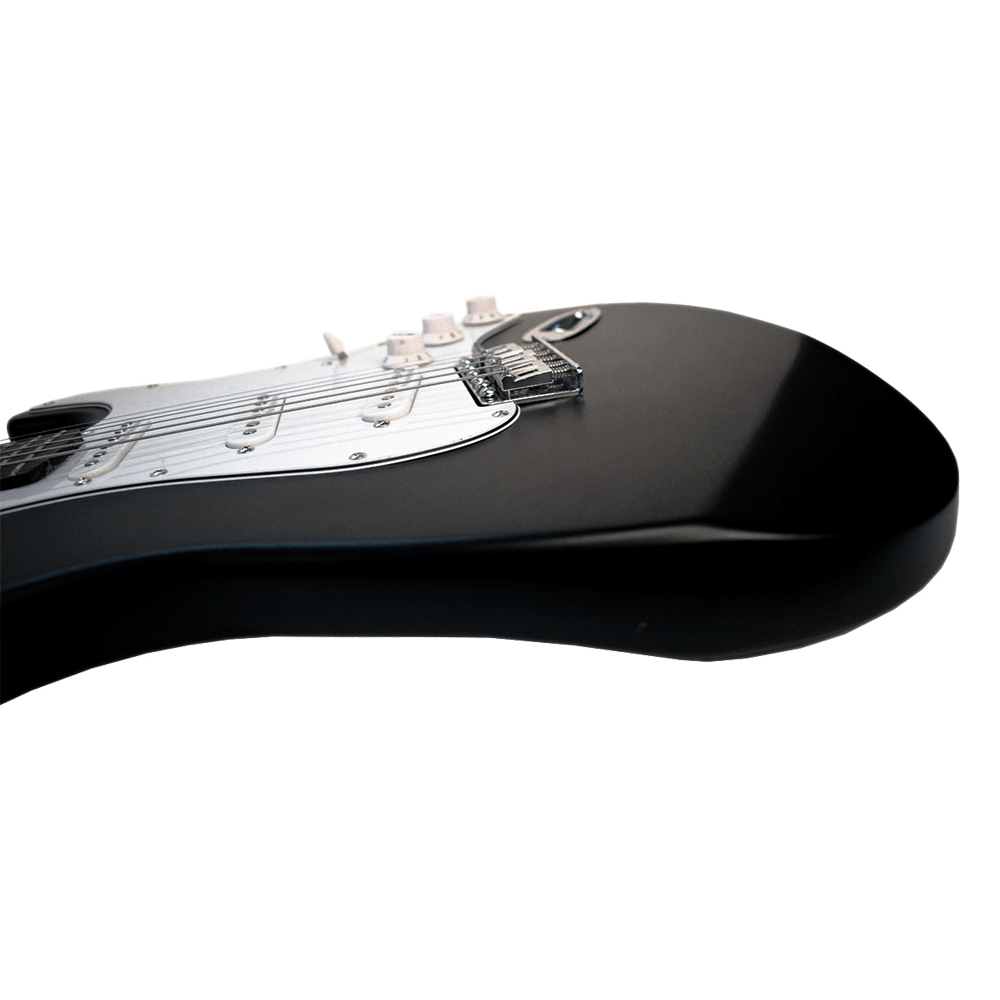 Newen Stratocaster Style Electric Guitar, White oak Wood 