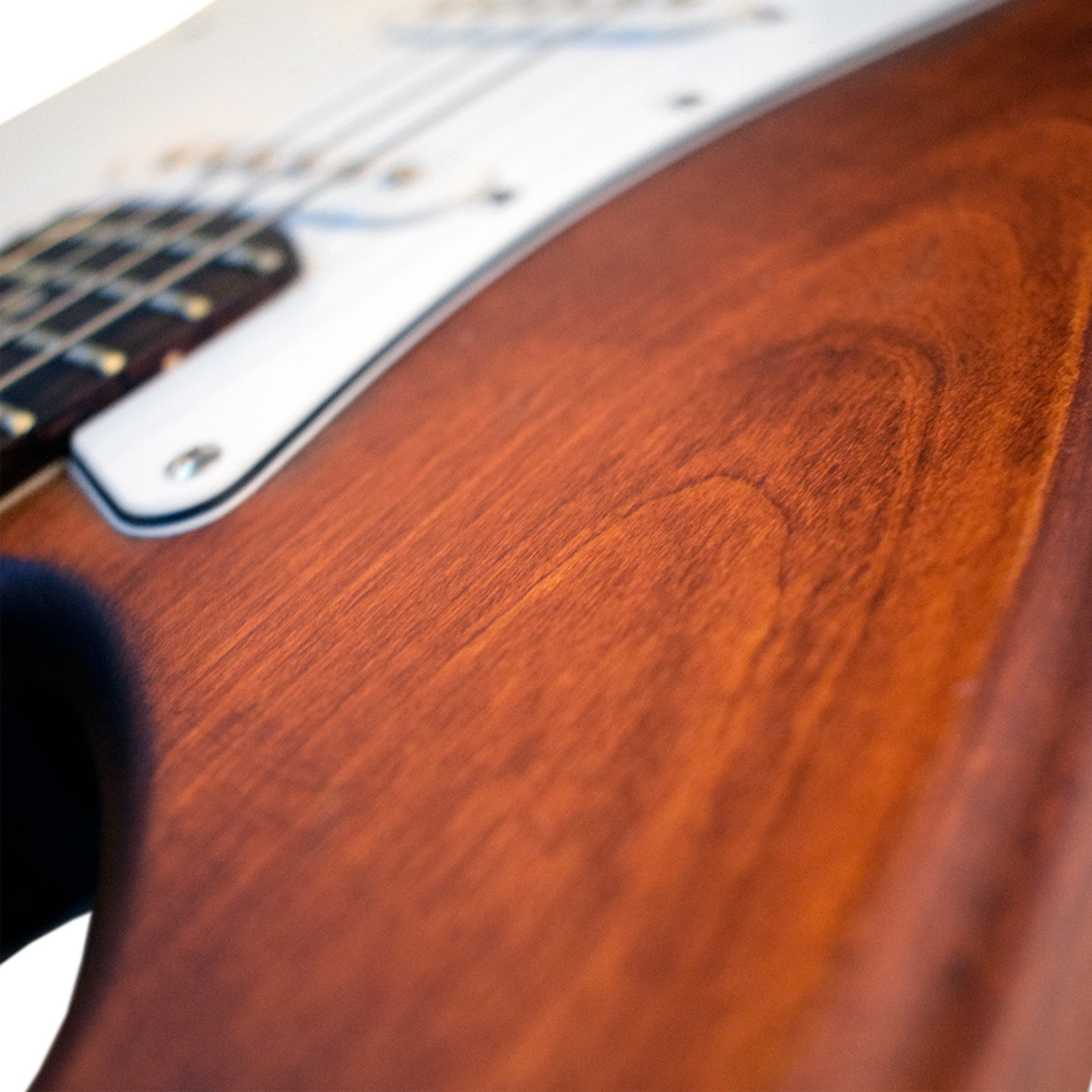 Newen Stratocaster Style Electric Guitar, White oak Wood 