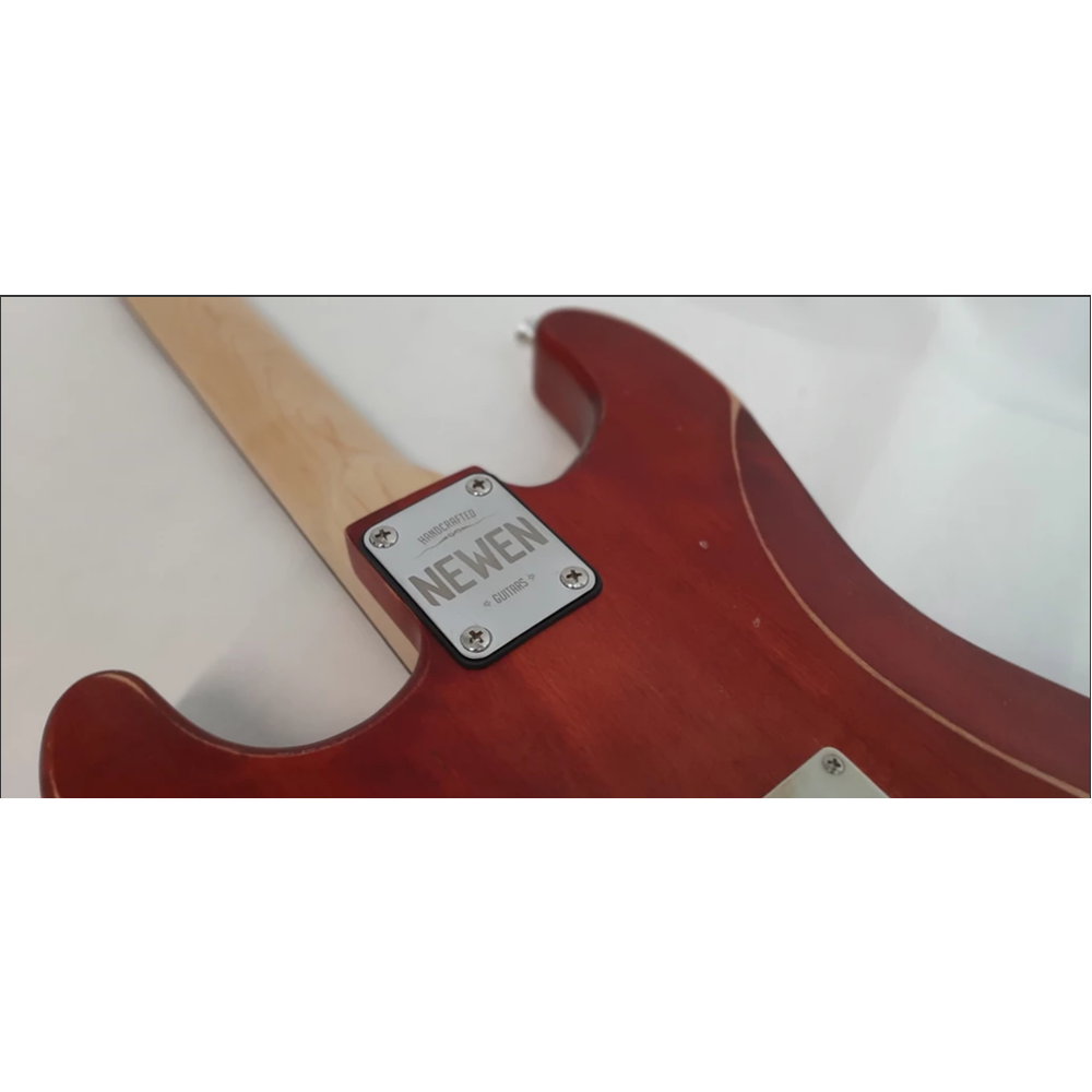 Newen Relic Finish Stratocaster Electric Guitar White Oak Wood 