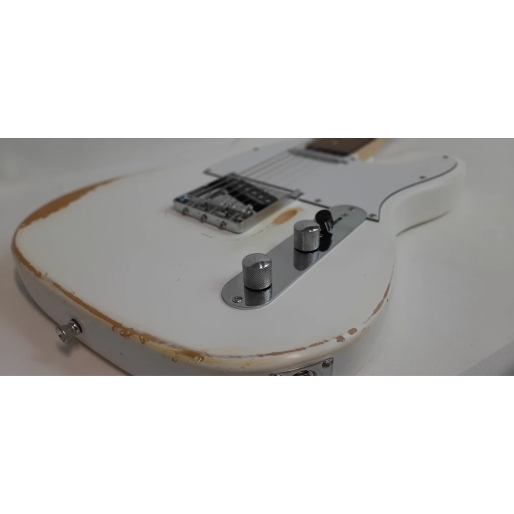 newen Relic finish Telecaster Electric Guitar white oak wood
