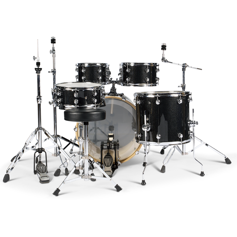 Natal KAR-UFX-BLS Arcadia Drum Kit. UFX Configuration Black Sparkle