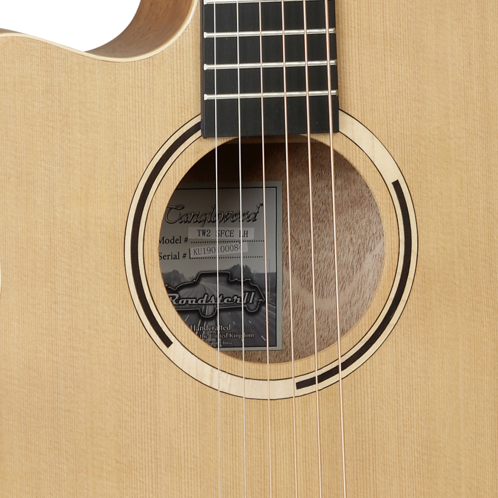 Tanglewood Roadster II TWR2 SFCE LH Left-Handed Electro Acoustic Guitar, Spruce, Free Padded Bag