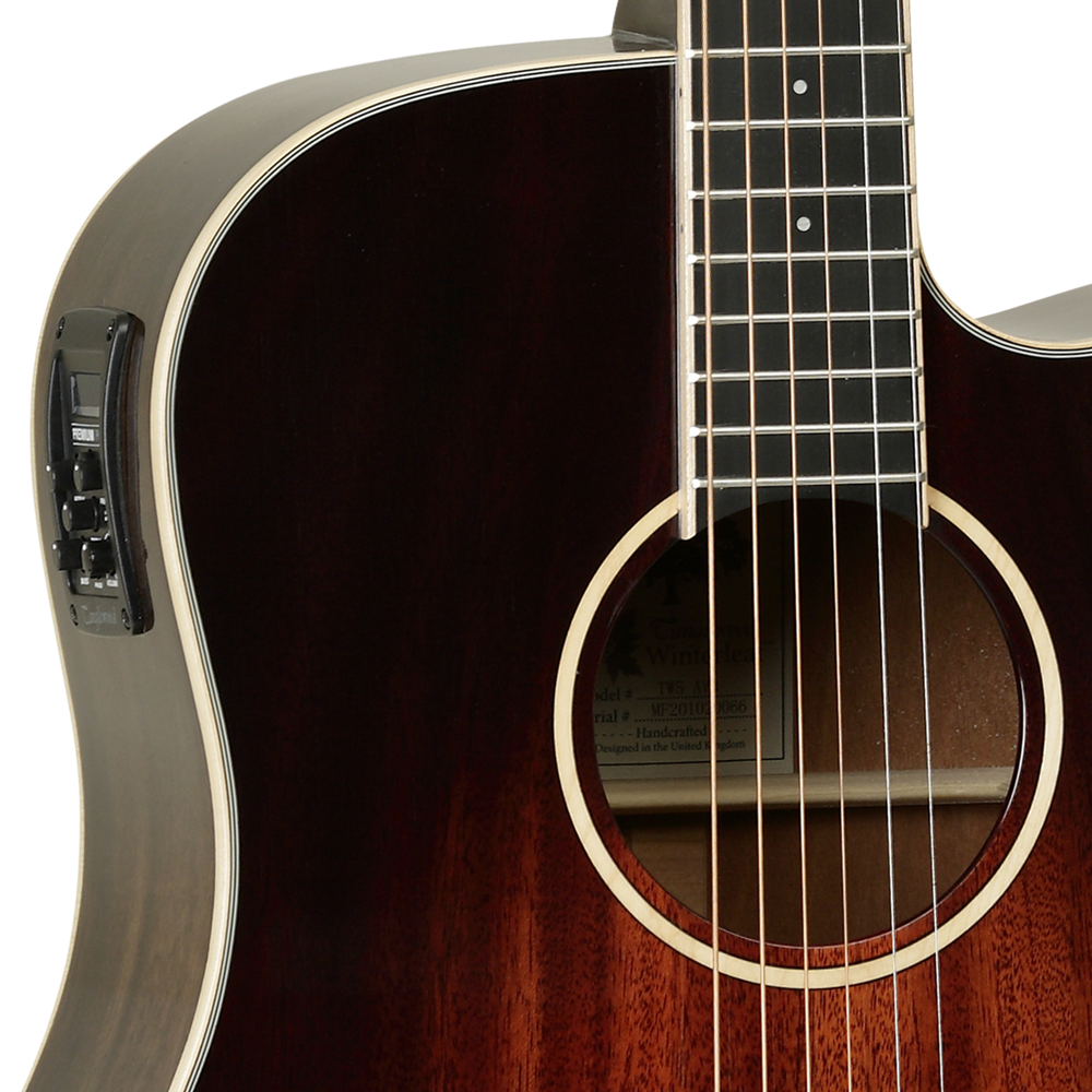 Tanglewood TW5-E-AVB Solid Top Electro-Acoustic Guitar, Tanglewood Premium Plus Pickup, Autumn Vintage Burst Gloss, Free Padded Bag